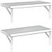 Mensole A Muro 2 Pz 50x23,5 Cm Argento In Acciaio Inossidabile - Foto miniatura 9