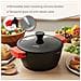 Black Titanium Pentola Induzione Antiaderente Titanio 28cm Alluminio Fuso Senza Pfoa, Coperchio Nero - Foto miniatura 13
