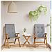 Sedie da Giardino Reclinabili con Cuscini 2 pz in Legno di Teak - Foto miniatura 6