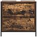 Mobile Lavabo da Bagno con Cassetti Rovere Fumo 60x34,5x60 cm - Foto miniatura 7