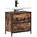 Mobile Lavabo da Bagno con Cassetti Rovere Fumo 60x34,5x60 cm - Foto miniatura 8