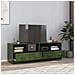 Mobili Tv 2 Pz Verde Oliva 67x39x44 Cm In Acciaio - Foto miniatura 1