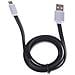 Cavo Micro Usb To Usb Nero /argento 100x1 Cm. Color Argento - Foto miniatura 1