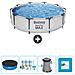 Piscina Fuori Terra - In Giro - 305x76 Cm - Grigio - Include Accessori Coordinati Cb2 - Foto miniatura 1