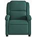 Poltrona Massaggiante Reclinabile Elettrica Verde Scuro Velluto - Foto miniatura 9