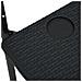 Tavolo Da Balcone Pensile Nero 60x64x83,5cm Plastica Rattan - Foto miniatura 8