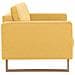 Divano A 2 Posti In Tessuto Giallo - Foto miniatura 4