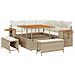 Set Divano Giardino 8 Pezzi con Cuscini Beige Polyrattan Acacia, Set da Pranzo Giardino 3 Pezzi con Cuscini Beige Polyrattan Acacia - Foto miniatura 1