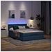 Pouf Letto con Materasso e LED Blu 140x190 cm - Foto miniatura 3