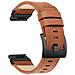 Cinturino In Vera Pelle Stile Retrò Compatibile Con Garmin Fenix 8/fenix 7x /fenix 3 Brown 22 Mm - Foto miniatura 1