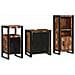 Set di mobili per il bagno 3 pcs Legno massello riciclato - Foto miniatura 1