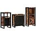 Set di mobili per il bagno 3 pcs Legno massello riciclato - Foto miniatura 2