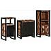 Set di mobili per il bagno 3 pcs Legno massello riciclato - Foto miniatura 9