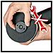 Smerigliatrice Angolare a Batteria TE-AG 18/115 Q Li Solo Potenza 18 V Disco 11,5 cm Colore Nero /Rosso - Foto miniatura 3