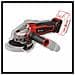 Smerigliatrice Angolare a Batteria TE-AG 18/115 Q Li Solo Potenza 18 V Disco 11,5 cm Colore Nero /Rosso - Foto miniatura 5
