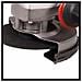 Smerigliatrice Angolare a Batteria TE-AG 18/115 Q Li Solo Potenza 18 V Disco 11,5 cm Colore Nero /Rosso - Foto miniatura 4