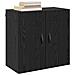 Armadietto a muro Rovere nero 60 x 31 x 60 cm Legno multistrato - Foto miniatura 3