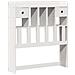 Letto Libreria senza Materasso Bianca 90x200 cm Legno di Pino - Foto miniatura 5