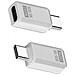 Adattatore Usb-c Femmina A Maschio 240w 80gbps - Connettore Dritto (confezione Da 2) White - Foto miniatura 1