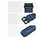 Cinturino In Nylon Blu A Sgancio Rapido Compatibile Con Garmin Fenix 8/7x/6x/epix Pro  22 Mm - Foto miniatura 3