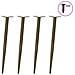 Gambe per Tavolo Consolle Forma Conica 4 pz Acciaio Naturale 72-73 cm Acciaio - Foto miniatura 3