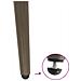 Gambe per Tavolo Consolle Forma Conica 4 pz Acciaio Naturale 72-73 cm Acciaio - Foto miniatura 9