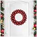 Corone di Palline di Natale 2 pcs Rosso 33 x 33 x 7 cm - Foto miniatura 3
