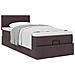 Struttura Letto Pouf con Materasso 80x200 cm in Tessuto - Foto miniatura 4