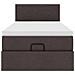 Struttura Letto Pouf con Materasso 80x200 cm in Tessuto - Foto miniatura 7