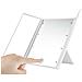 Specchio Da Trucco Tri-fold Con Luce, Specchio Portatile Con Supporto Regolabile White - Foto miniatura 3