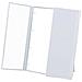 Specchio Da Trucco Tri-fold Con Luce, Specchio Portatile Con Supporto Regolabile White - Foto miniatura 1