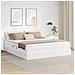 Letto con contenitore e materasso Bianco 180 x 200 cm - Foto miniatura 2