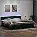 Letto a Molle con Materasso e LED Verde Scuro 180x220 cm Velluto - Foto miniatura 2