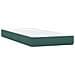 Letto a Molle con Materasso e LED Verde Scuro 180x220 cm Velluto - Foto miniatura 8