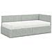 Struttura Letto Angolare con Materasso 2 pcs Grigio chiaro - Foto miniatura 4