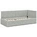Struttura Letto Angolare con Materasso 2 pcs Grigio chiaro - Foto miniatura 6