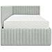 Struttura Letto Angolare con Materasso 2 pcs Grigio chiaro - Foto miniatura 8