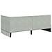 Struttura Letto Angolare con Materasso 2 pcs Grigio chiaro - Foto miniatura 9