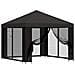 Gazebo da giardino con pareti laterali 3 x 3 m Antracite - Foto miniatura 1