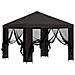 Gazebo da giardino con pareti laterali 3 x 3 m Antracite - Foto miniatura 4