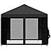 Gazebo da giardino con pareti laterali 3 x 3 m Antracite - Foto miniatura 6
