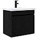 Mobile bagno con rubinetto Rovere Nero 61 x 40 x 74,5 cm - Foto miniatura 1