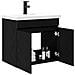 Mobile bagno con rubinetto Rovere Nero 61 x 40 x 74,5 cm - Foto miniatura 3