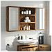 Armadio da bagno a muro Legno vecchio 40 x 10 x 50 cm - Foto miniatura 4