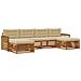 Set divani con cuscino 6 pcs Legno di Acacia Massello - Foto miniatura 1
