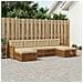 Set divani con cuscino 6 pcs Legno di Acacia Massello - Foto miniatura 2