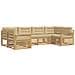 Set di divani da esterno con cuscino 6 pcs Bianco e Beige - Foto miniatura 1