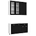 Unità Cucina LYON 4 pcs Rovere Nero Legno ingegnerizzato - Foto miniatura 1