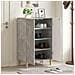 Mobile per scarpe ARNHEM 59,5 x 39,5 x 90 cm Grigio Cemento - Foto miniatura 2