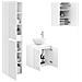 Set di mobili per il bagno 3 pz Bianco Lucido - Foto miniatura 9